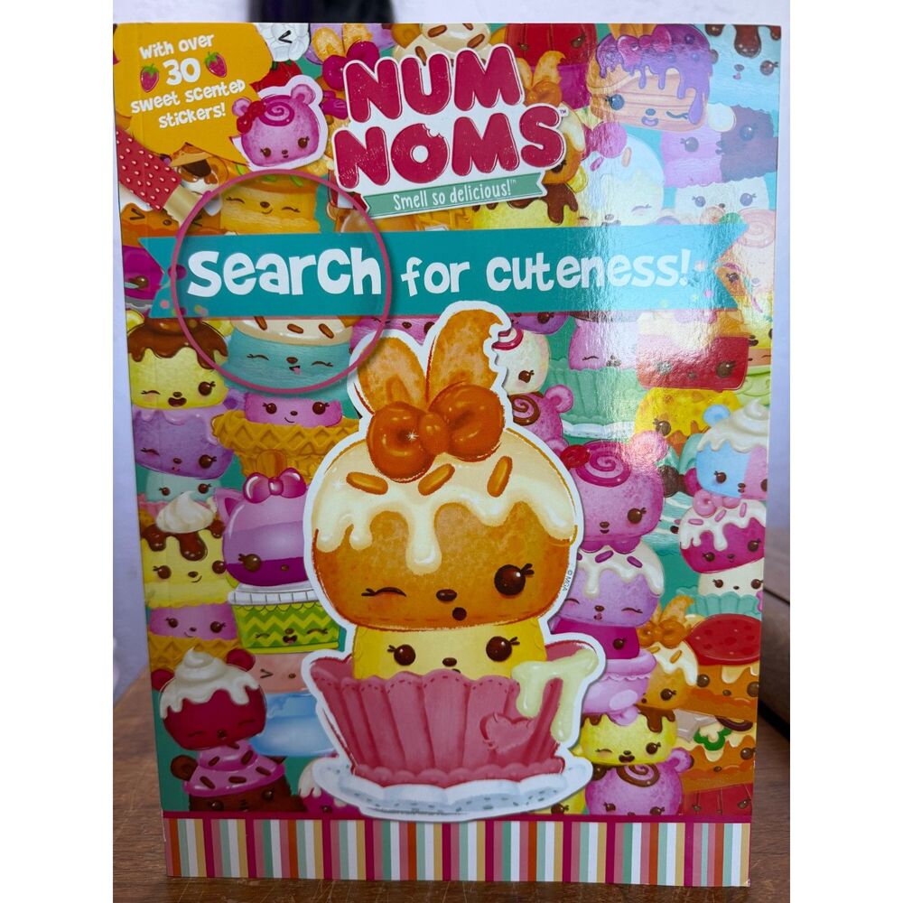 Num Noms Search For Cuteness Sticker Search Softcover Book